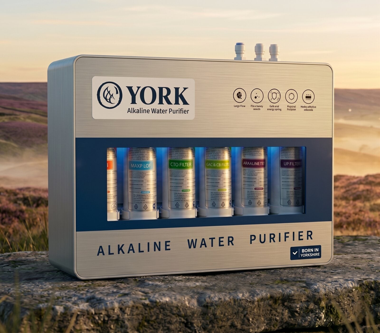 น้ำดื่ม York ในกล่องปลอดเชื้อ
